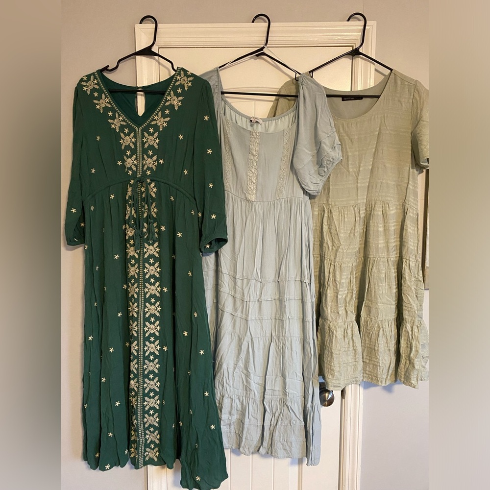 Lot of 3 dresses - Piper & Scoot / Mikarose - Size Large